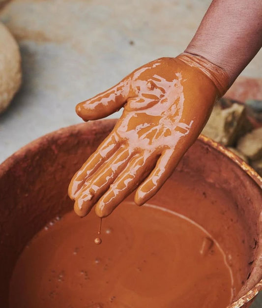 handmade clay pots organic soap chandrika herbal soap vegan