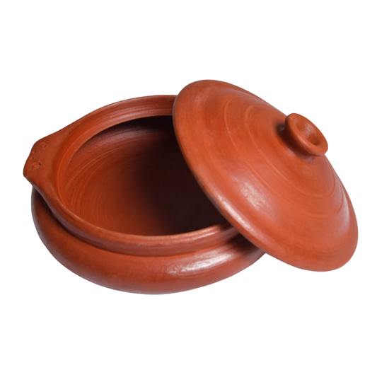 10 Inch Serving/Cooking Bowl with Lid - Handmade Clay Pottery FREE SHIPPING