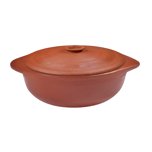 7 Inch Winged Serving/Cooking Bowl With Lid - Handmade Clay Pottery FREE SHIPPING